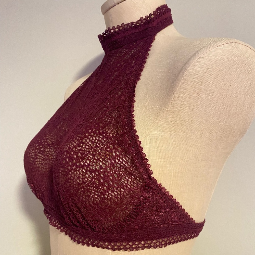 Victoria’s Secret High Neck Sheer Lace Bralette